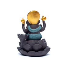 Load image into Gallery viewer, Backflow Ganesha blue incense holder