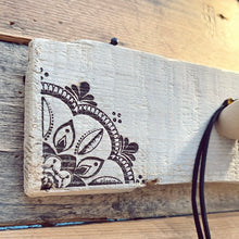 Load image into Gallery viewer, Mandala driftwood pendant