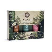 Load image into Gallery viewer, Woodsy Essential Oil Aromatherapy Set