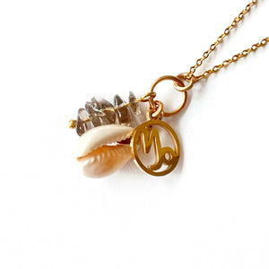 Zodiac mineral stone necklace collection