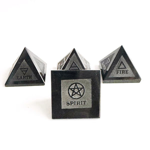 4 elements Shungite piramides
