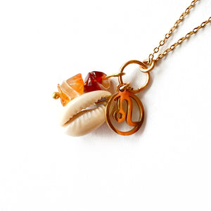 Zodiac mineral stone necklace collection