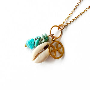 Zodiac mineral stone necklace collection