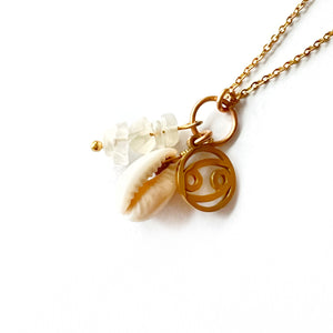 Zodiac mineral stone necklace collection