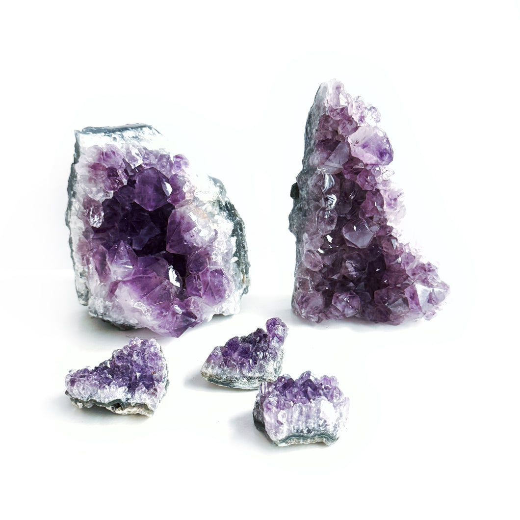 Amethyst clusters