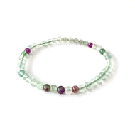 Fluorite naturel armband 4mm