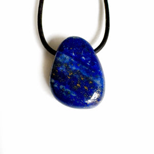 Mineral stone drilled pendants