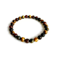Tijgeroog  tri color naturel armband 8mm