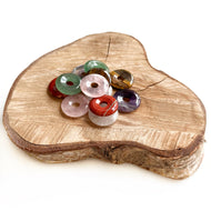 Donut mineraalstenen hangers