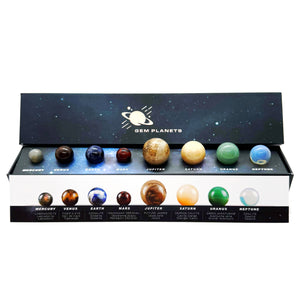 Planeten mineraalstenen box set