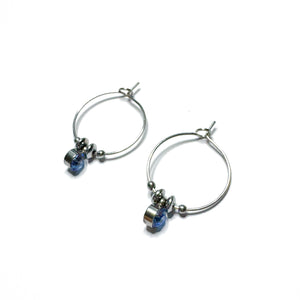 Sea blue oorringen