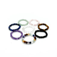 Healing crystal ringen collection