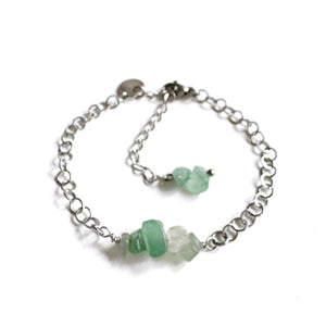 Aventurine silver armband