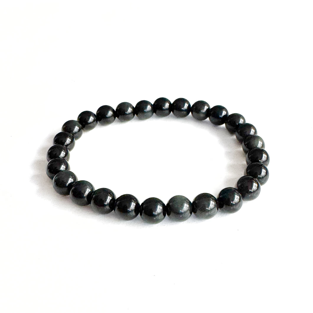 Goldsheen obsidian naturel armband 8mm