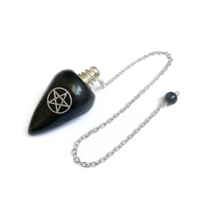 Onyx pentagram pendel