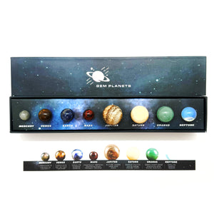 Planeten mineraalstenen box set