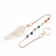 Chakra bergkristal hart pendel