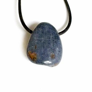 Mineral stone drilled pendants