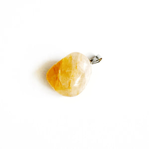 Mineral stone polished pendants