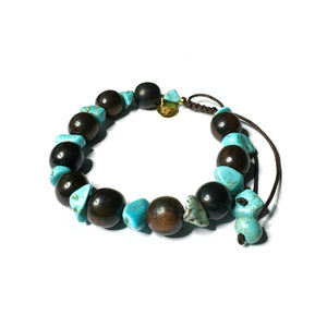 Tropical turquoise armband