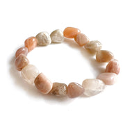 Maansteen naturel armband 12mm
