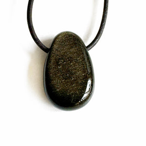 Mineral stone drilled pendants