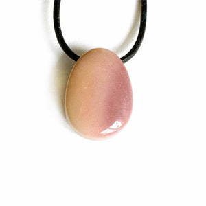 Mineral stone drilled pendants