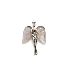 Angel mineral stone pendant collection