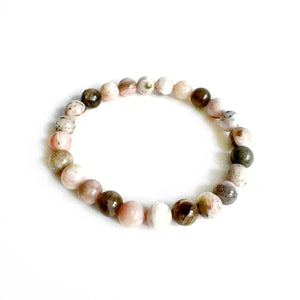 Pink Opal naturel armband 8mm