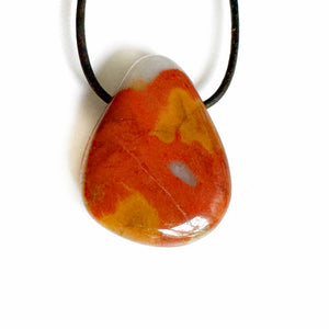 Mineral stone drilled pendants