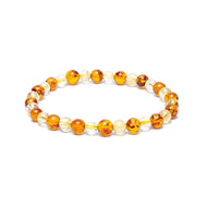 Amber/ citrine naturel armband 6mm