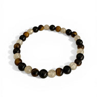 Triple protection naturel armband 4mm