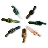 Mini macramé hangers