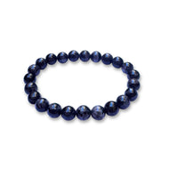 Indigo Gabro naturel armband 8mm
