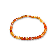 Carneool naturel armband 4mm