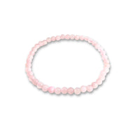 Rose quarts naturel armband 4mm