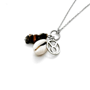 Zodiac mineral stone necklace collection