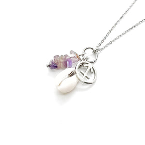 Zodiac mineral stone necklace collection