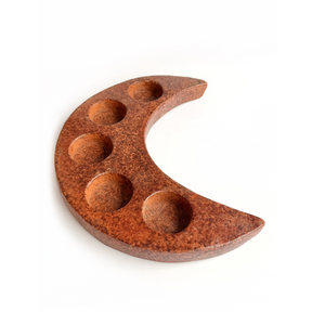 Moon candle ceramic