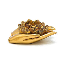 Load image into Gallery viewer, lotus handen theelichthouder
