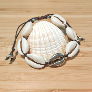 Kauri armband silver/natural - Lakaiann