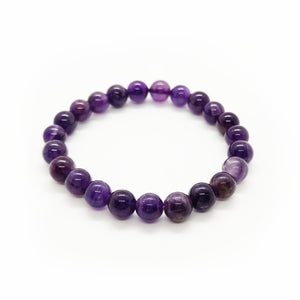 Amethyst naturel armband medium