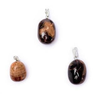 Mineral stone polished pendants