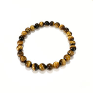 Tijgeroog naturel armband 8mm
