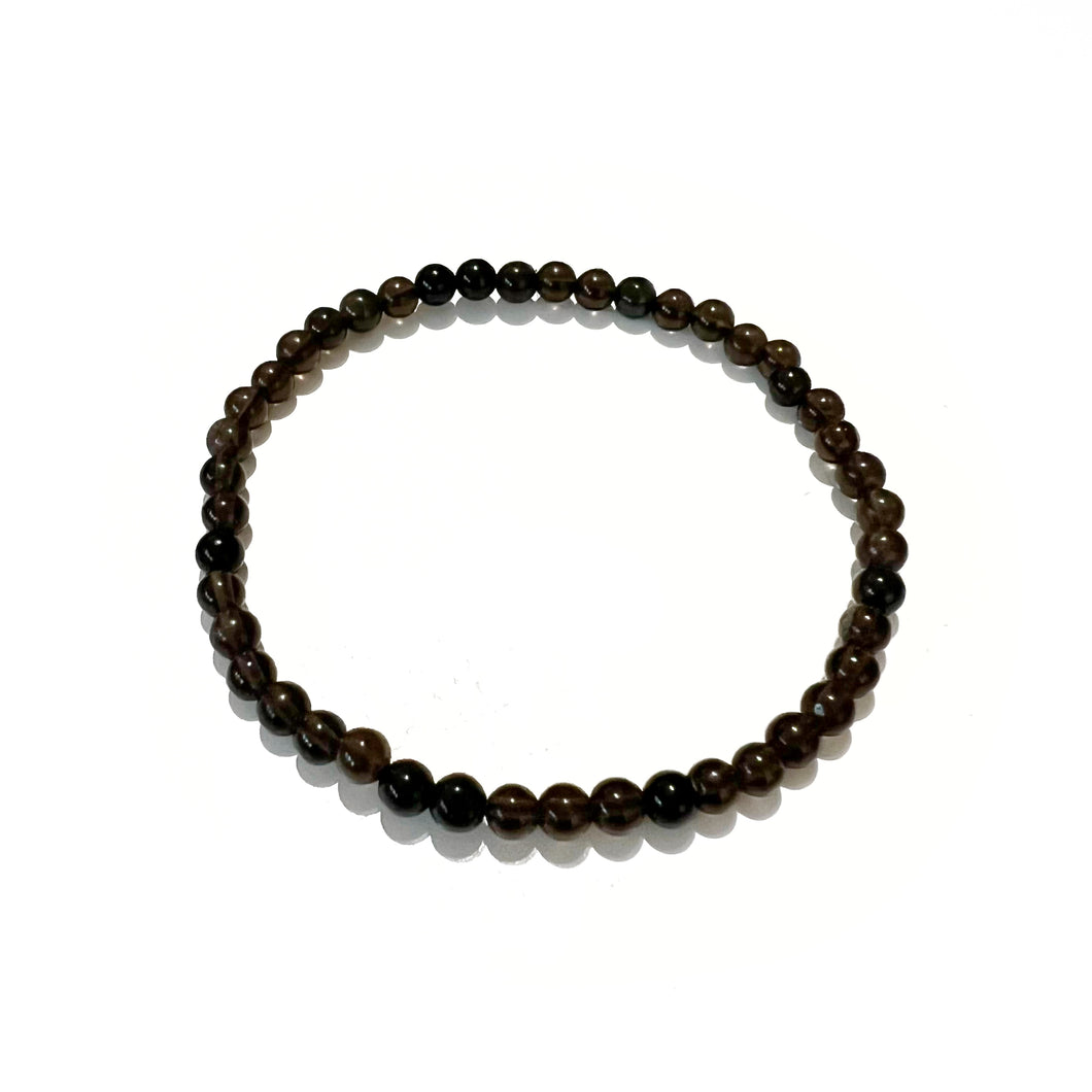 Goldsheen obsidian naturel armband 4mm