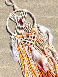 Sunny carnelian dreamcatcher