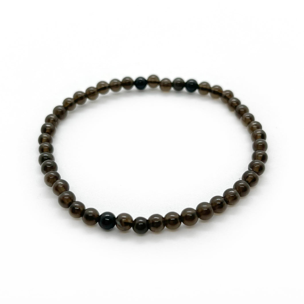 Black obsidiaan naturel armband 4mm