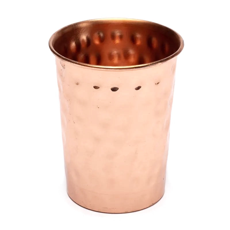 Copper cup hammered