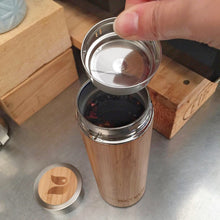 Load image into Gallery viewer, Bamboo thermos bottle - Lakaiann
