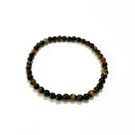 Blauwe Tijgeroog naturel armband 4mm